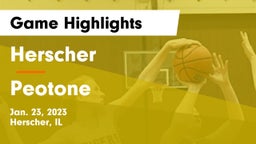 Herscher  vs Peotone  Game Highlights - Jan. 23, 2023