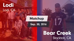 Matchup: Lodi  vs. Bear Creek  2016