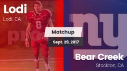 Matchup: Lodi  vs. Bear Creek  2017