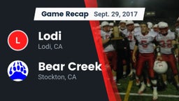 Recap: Lodi  vs. Bear Creek  2017