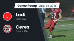 Recap: Lodi  vs. Ceres  2018