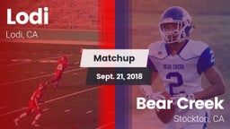 Matchup: Lodi  vs. Bear Creek  2018