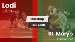Matchup: Lodi  vs. St. Mary's  2018