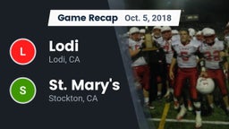 Recap: Lodi  vs. St. Mary's  2018