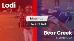 Matchup: Lodi  vs. Bear Creek  2019