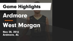 Ardmore  vs West Morgan  Game Highlights - Nov 28, 2016