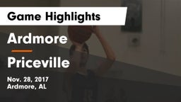 Ardmore  vs Priceville  Game Highlights - Nov. 28, 2017