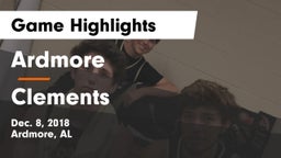 Ardmore  vs Clements  Game Highlights - Dec. 8, 2018