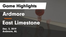 Ardmore  vs East Limestone  Game Highlights - Dec. 3, 2019