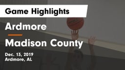 Ardmore  vs Madison County  Game Highlights - Dec. 13, 2019