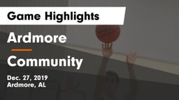 Ardmore  vs Community  Game Highlights - Dec. 27, 2019