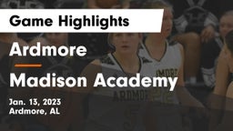 Ardmore  vs Madison Academy  Game Highlights - Jan. 13, 2023
