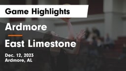 Ardmore  vs East Limestone  Game Highlights - Dec. 12, 2023