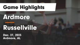 Ardmore  vs Russellville  Game Highlights - Dec. 27, 2023
