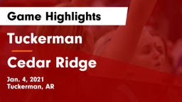 Tuckerman  vs Cedar Ridge Game Highlights - Jan. 4, 2021
