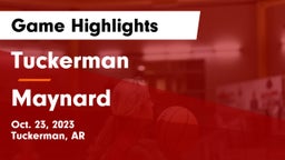 Tuckerman  vs Maynard  Game Highlights - Oct. 23, 2023