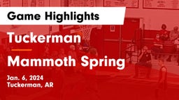 Tuckerman  vs Mammoth Spring  Game Highlights - Jan. 6, 2024