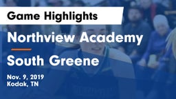 Northview Academy vs South Greene  Game Highlights - Nov. 9, 2019