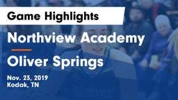 Northview Academy vs Oliver Springs  Game Highlights - Nov. 23, 2019