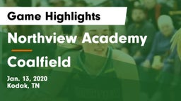 Northview Academy vs Coalfield  Game Highlights - Jan. 13, 2020