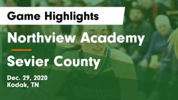 Northview Academy vs Sevier County  Game Highlights - Dec. 29, 2020