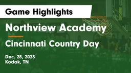 Northview Academy vs Cincinnati Country Day  Game Highlights - Dec. 28, 2023