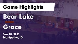Bear Lake  vs Grace Game Highlights - Jan 28, 2017