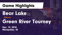 Bear Lake  vs Green River Tourney Game Highlights - Dec. 13, 2018