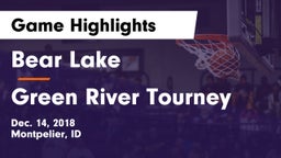 Bear Lake  vs Green River Tourney Game Highlights - Dec. 14, 2018