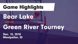 Bear Lake  vs Green River Tourney Game Highlights - Dec. 15, 2018