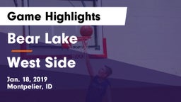 Bear Lake  vs West Side Game Highlights - Jan. 18, 2019