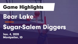 Bear Lake  vs Sugar-Salem Diggers Game Highlights - Jan. 4, 2020