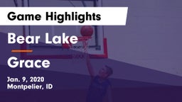 Bear Lake  vs Grace  Game Highlights - Jan. 9, 2020