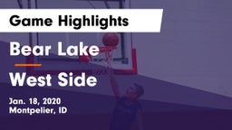Bear Lake  vs West Side  Game Highlights - Jan. 18, 2020