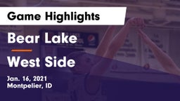 Bear Lake  vs West Side  Game Highlights - Jan. 16, 2021