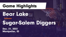 Bear Lake  vs Sugar-Salem Diggers Game Highlights - Dec. 21, 2022