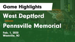 West Deptford  vs Pennsville Memorial  Game Highlights - Feb. 1, 2020