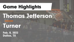 Thomas Jefferson  vs Turner  Game Highlights - Feb. 8, 2022