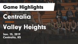 Centralia  vs Valley Heights  Game Highlights - Jan. 15, 2019