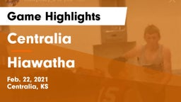 Centralia  vs Hiawatha  Game Highlights - Feb. 22, 2021