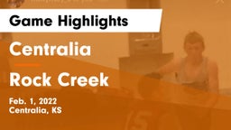 Centralia  vs Rock Creek  Game Highlights - Feb. 1, 2022