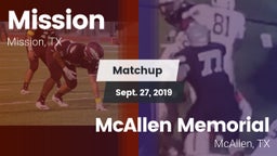 Matchup: Mission vs. McAllen Memorial  2019
