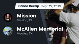 Recap: Mission  vs. McAllen Memorial  2019