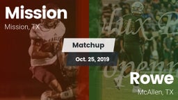 Matchup: Mission vs. Rowe  2019