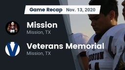 Recap: Mission  vs. Veterans Memorial  2020