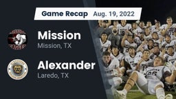 Recap: Mission  vs. Alexander  2022