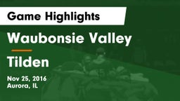 Waubonsie Valley  vs Tilden  Game Highlights - Nov 25, 2016