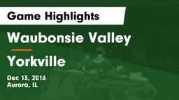 Waubonsie Valley  vs Yorkville  Game Highlights - Dec 13, 2016