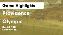 Providence  vs Olympic Game Highlights - Dec 06, 2016