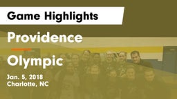 Providence  vs Olympic  Game Highlights - Jan. 5, 2018